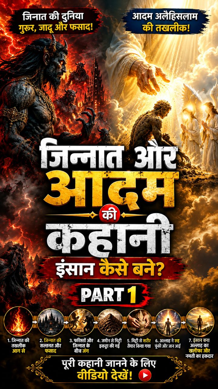 Adam Alaihissalam Se Pahle Kya Tha Duniya Mein part 1 #AdamAS #AdamAlaihissalam #BibiHawwa #HawwaAS