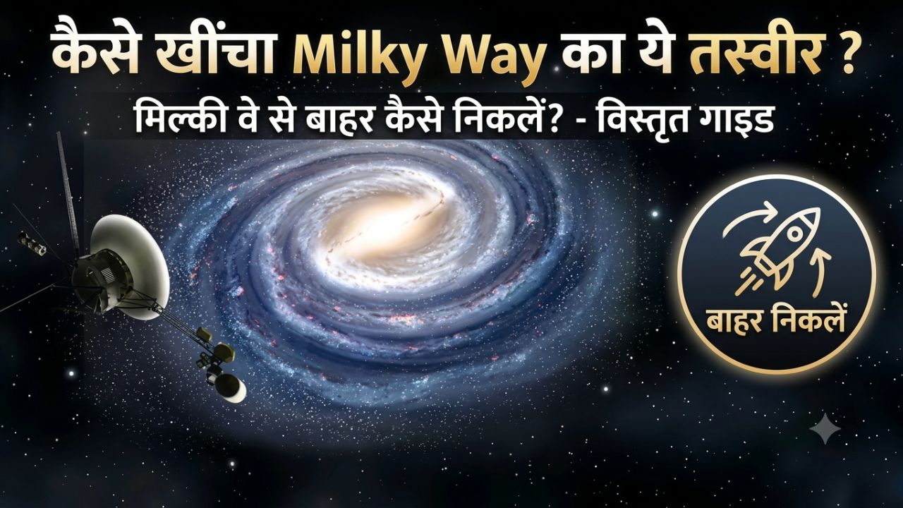 Space video Milky Way