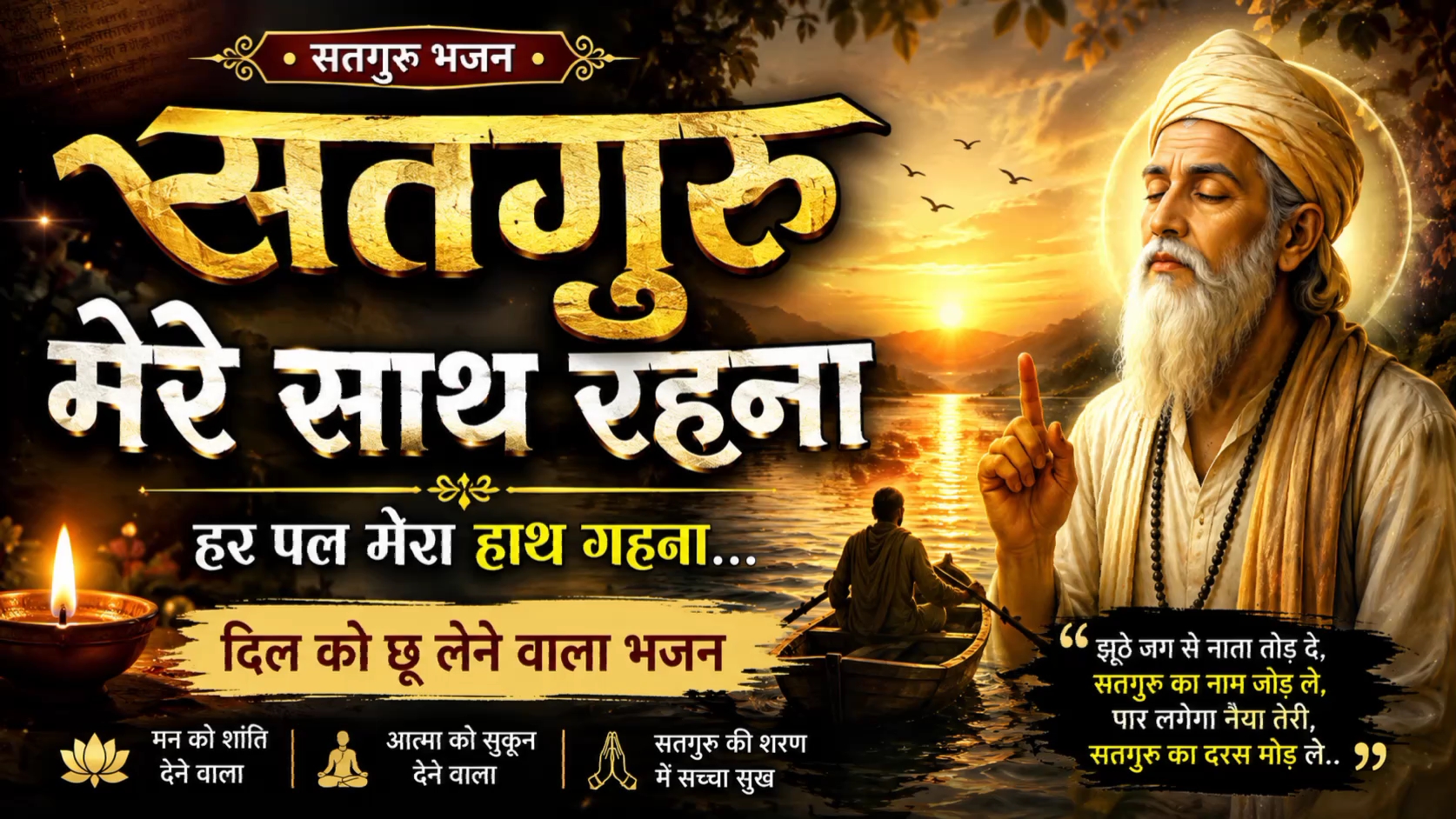 सतगुरु मेरे साथ रहना | हर पल मेरा हाथ गहना | दिल को छू लेने वाला सतगुरु भजन |