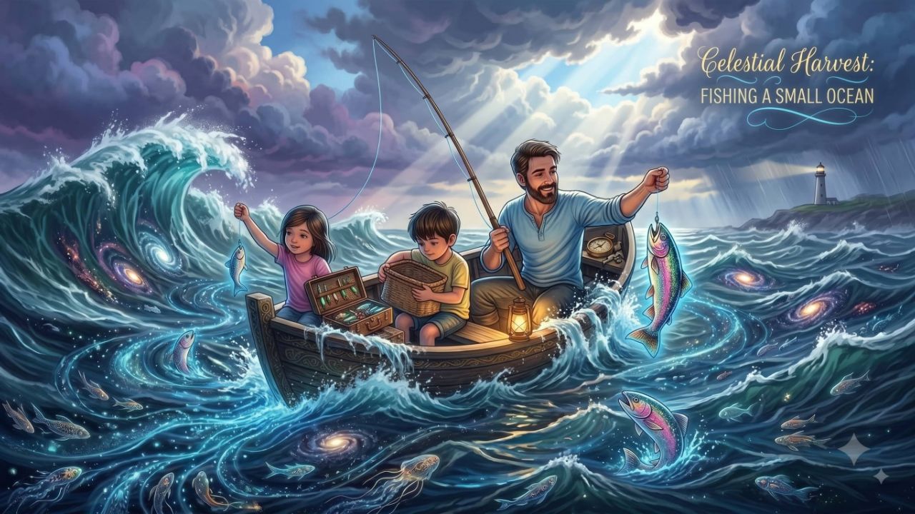 What happens when Aarav, Gudiya and their father get trapped in the middle of the sea during a