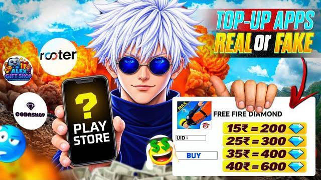 I'm testing in free fire real top app