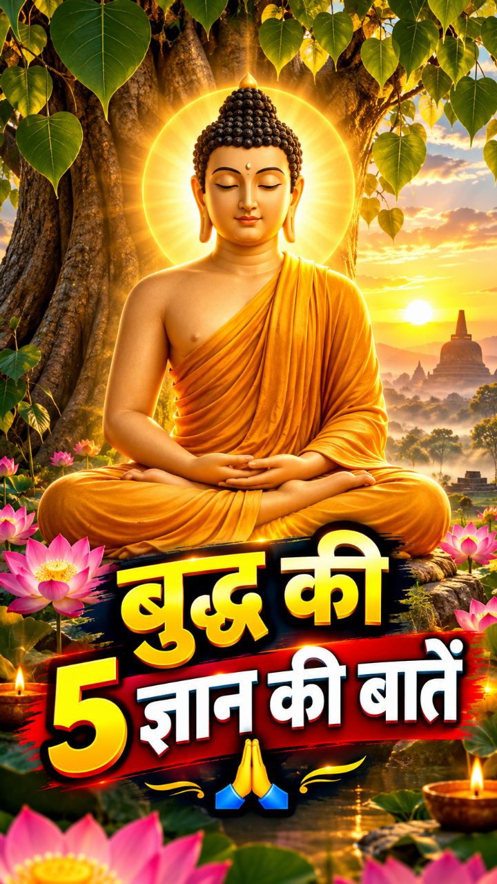 बुद्ध की ये 5 बातें जिंदगी बदल सकती हैं 🙏 | Buddha Gyan @Bideo