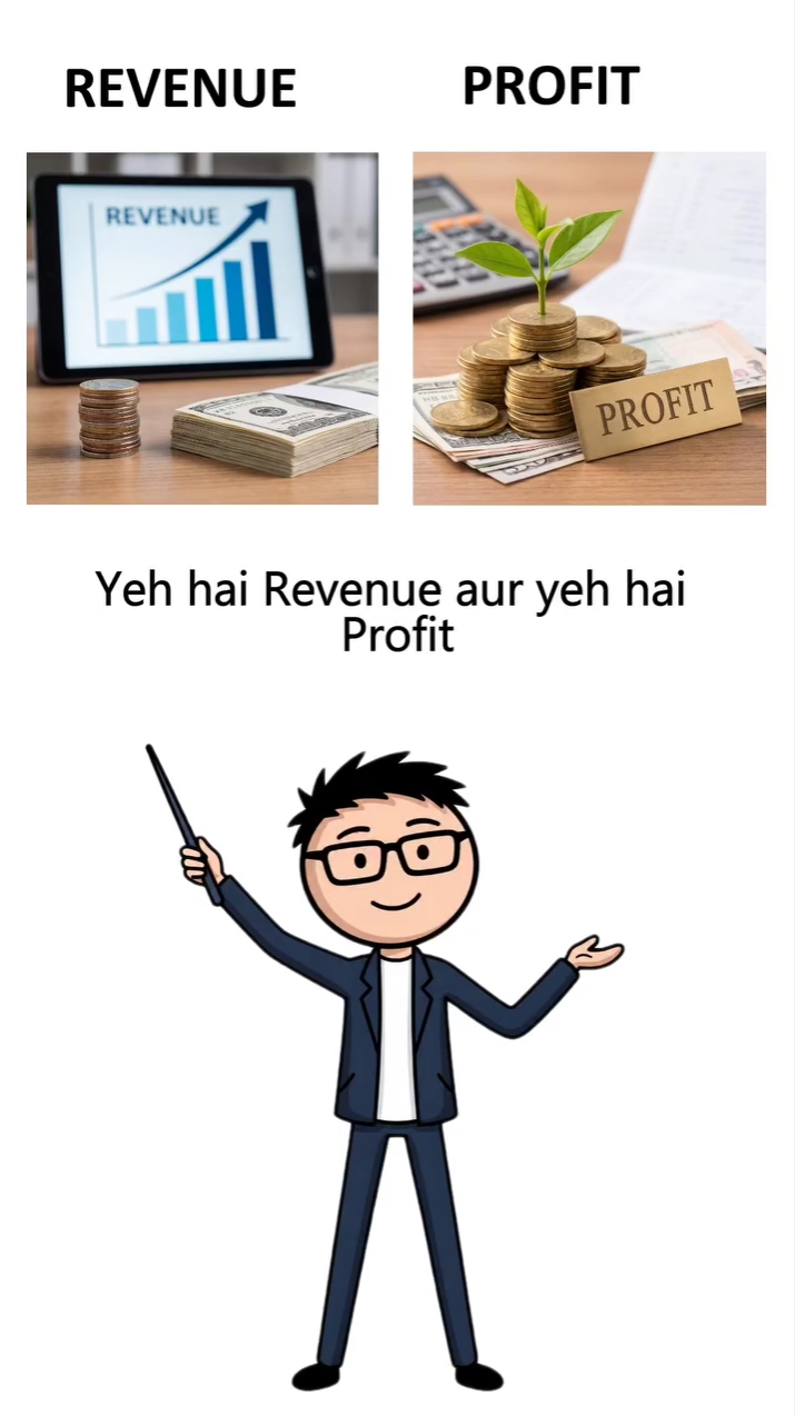 Revenue vs profit  #Bedio