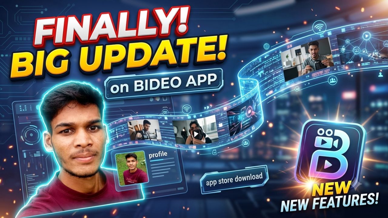 Big update on bideo app aa gya bideo app ek or new update