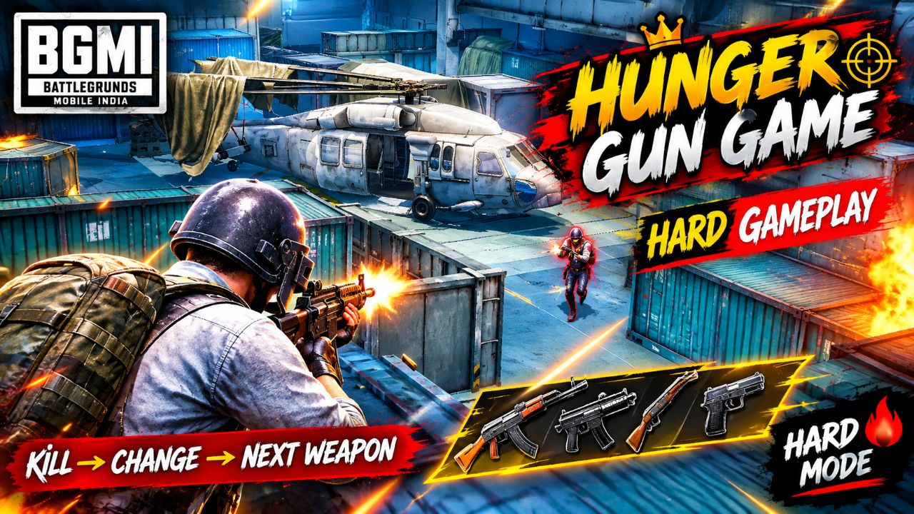 Bgmi hunger gun game hard  ☠️ #pubg #bgmi