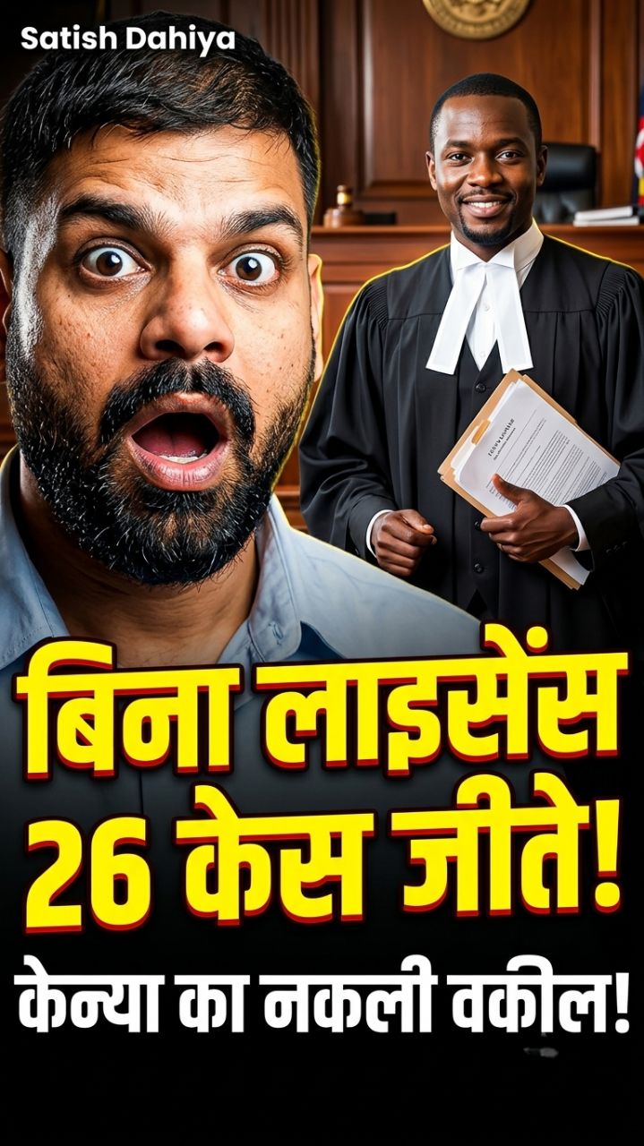 बिना लाइसेंस 26 केस जीतने वाला नकली वकील! ⚖️😲
​#SatishDahiya #Shorts