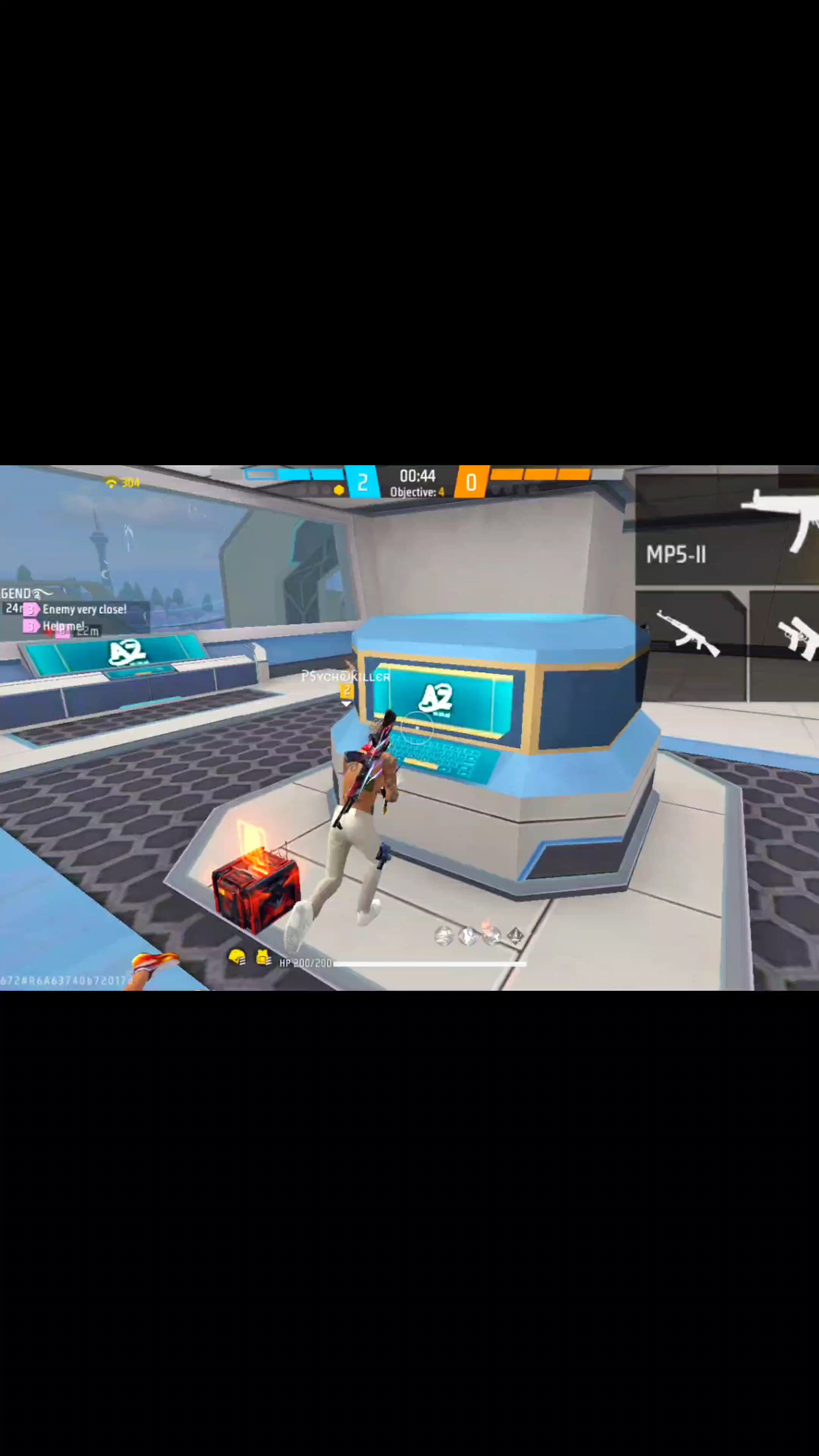 Free fire New 1v4 clutch game play #ffviral