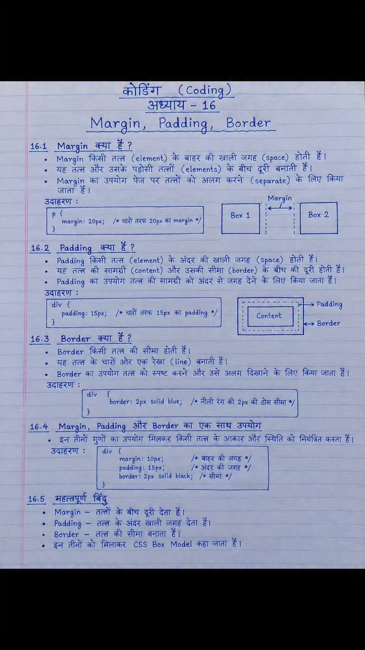 Handwriting notes coading chapter 16