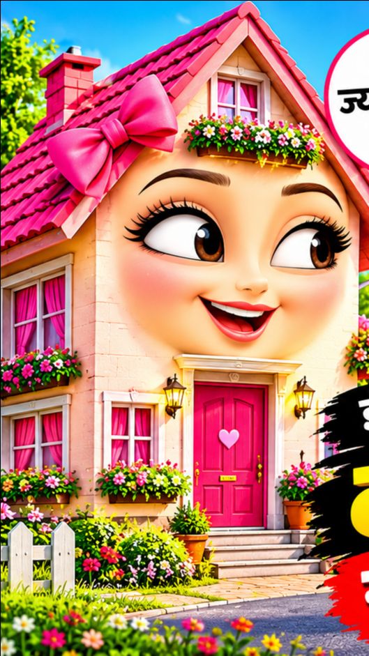 🏠 इंसानों के चेहरे वाले दो घरों की अनोखी सुंदरता की जंग 😍😂 | कौन है सबसे खूबसूरत?
