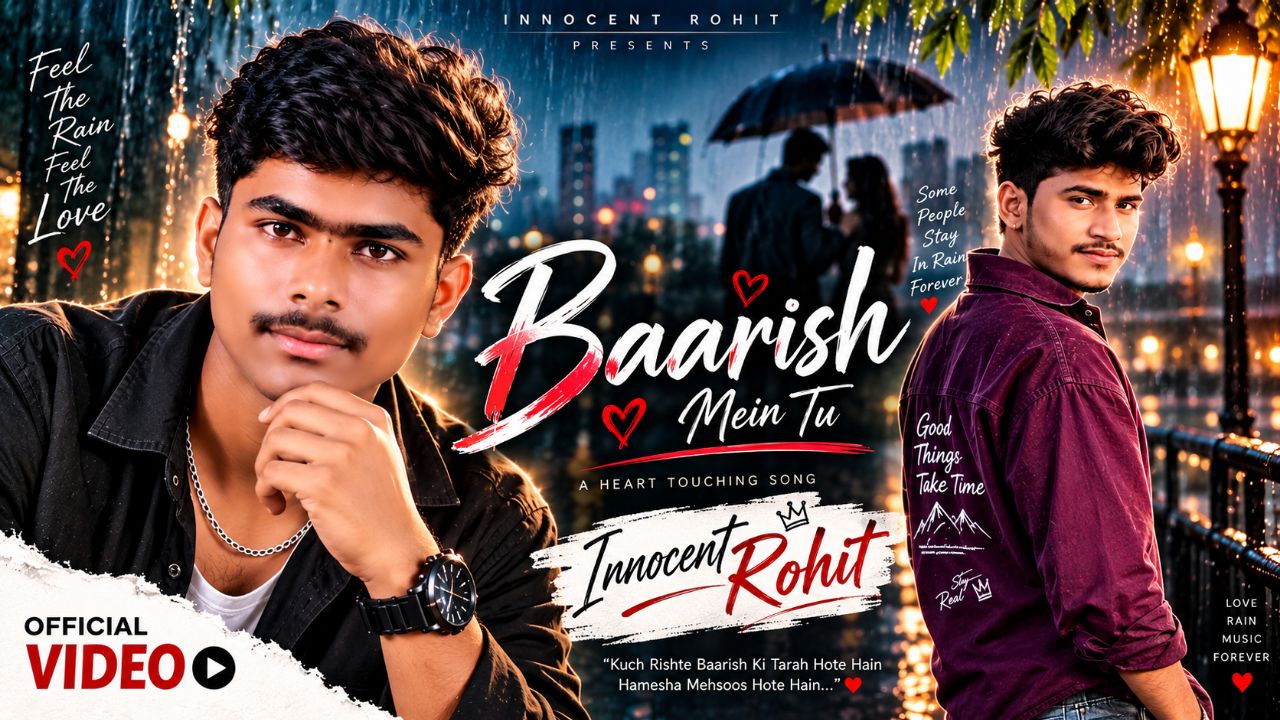 Baarish Mein Tu ❤️🌧️ | Romantic Hindi Song | Innocent Rohit | Heart Touching Love Song 2026