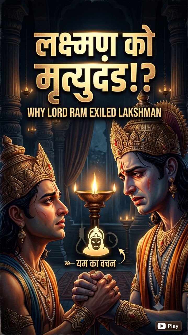 श्रीराम ने लक्ष्मण को एक रात के लिए मृत्यु के द्वार पर क्यों भेजा?😱 #shorts #bideo #bideoshorts