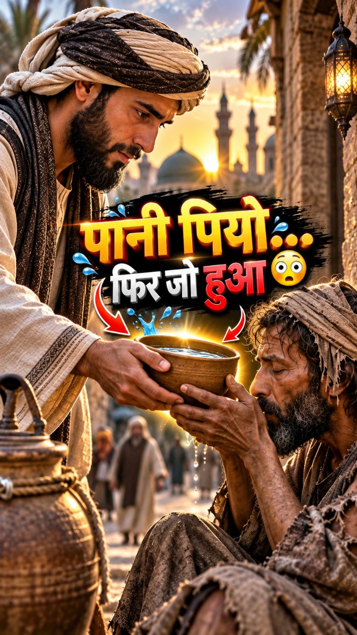 उसने सिर्फ इतना कहा… “पानी पियो” 😢 | Islamic Story #shorts