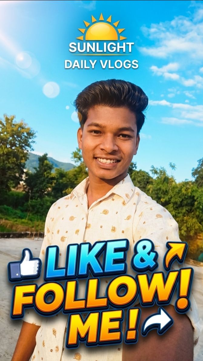 My mini vlog sunlight 💥🌄🍃🫶📈 please support me ❤️🙏