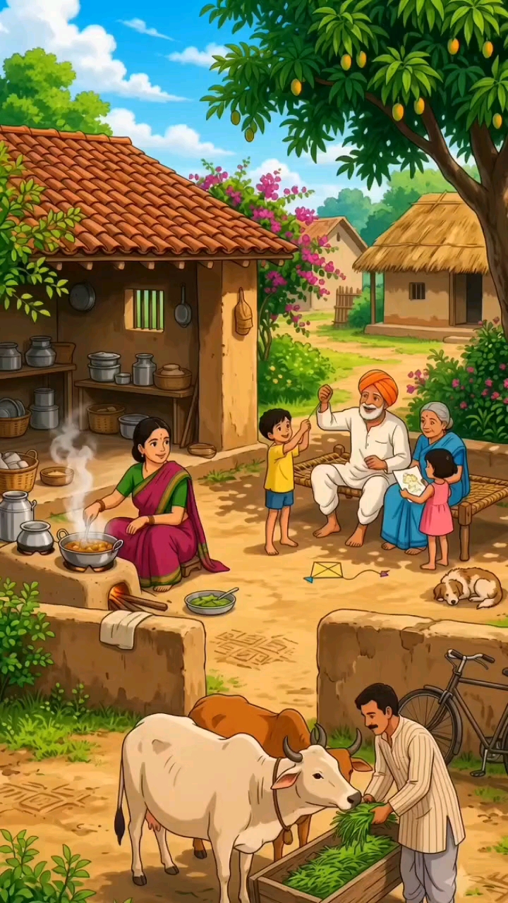 90s के गाँव की वो सुकून भरी ज़िंदगी ❤️ | बचपन की सुनहरी यादें | 90s Village Life #shorts