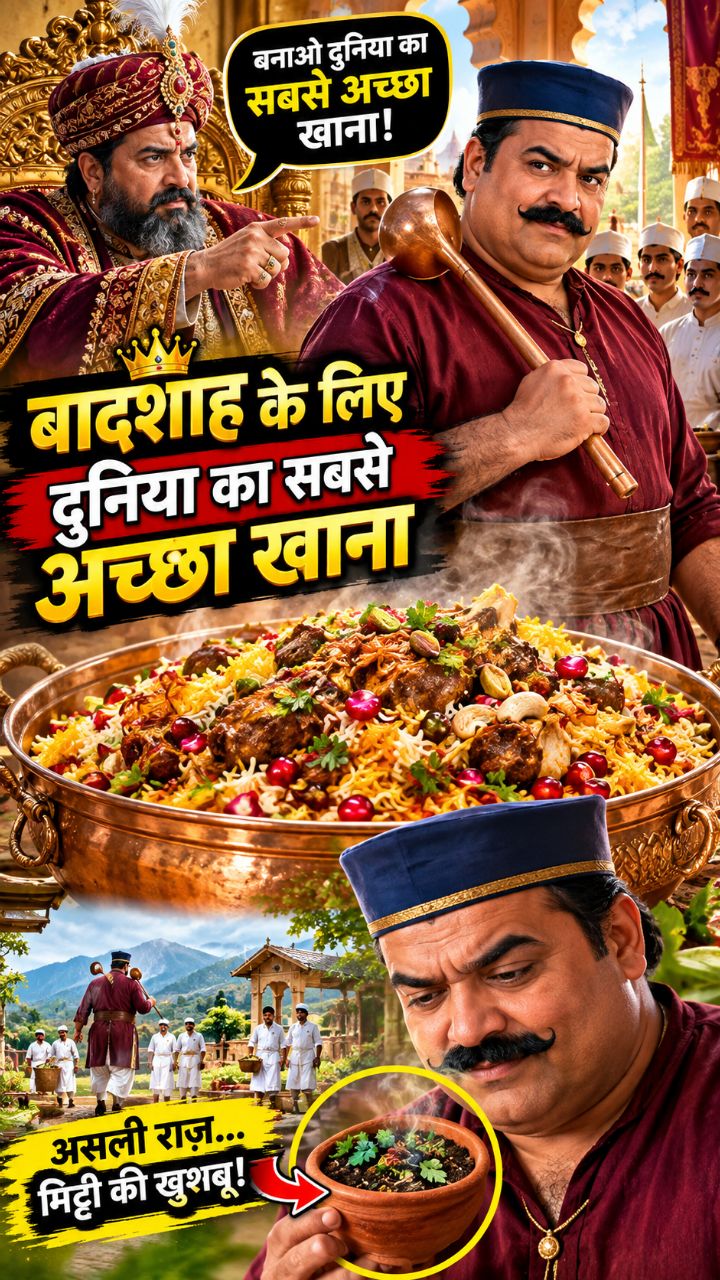 🔥 बादशाह ने मांगा दुनिया का सबसे अच्छा खाना… फिर जो हुआ! 👑