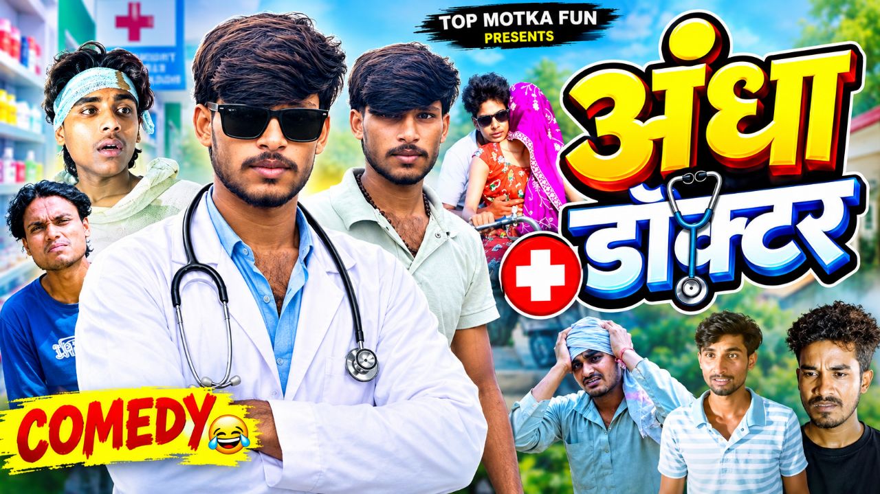अंधा डॉक्टर 😂 | देसी कॉमेडी वीडियो | Funny Doctor Comedy | Raju Maza Play