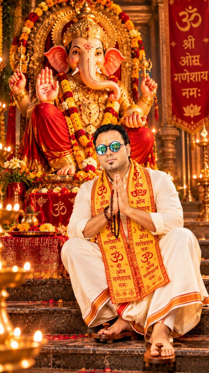 हे विघ्नहर्ता गणेश जी, हर घर में सुख-शांति देना 🙏🌺 | Devotional Status#shorts#Bideo#trending