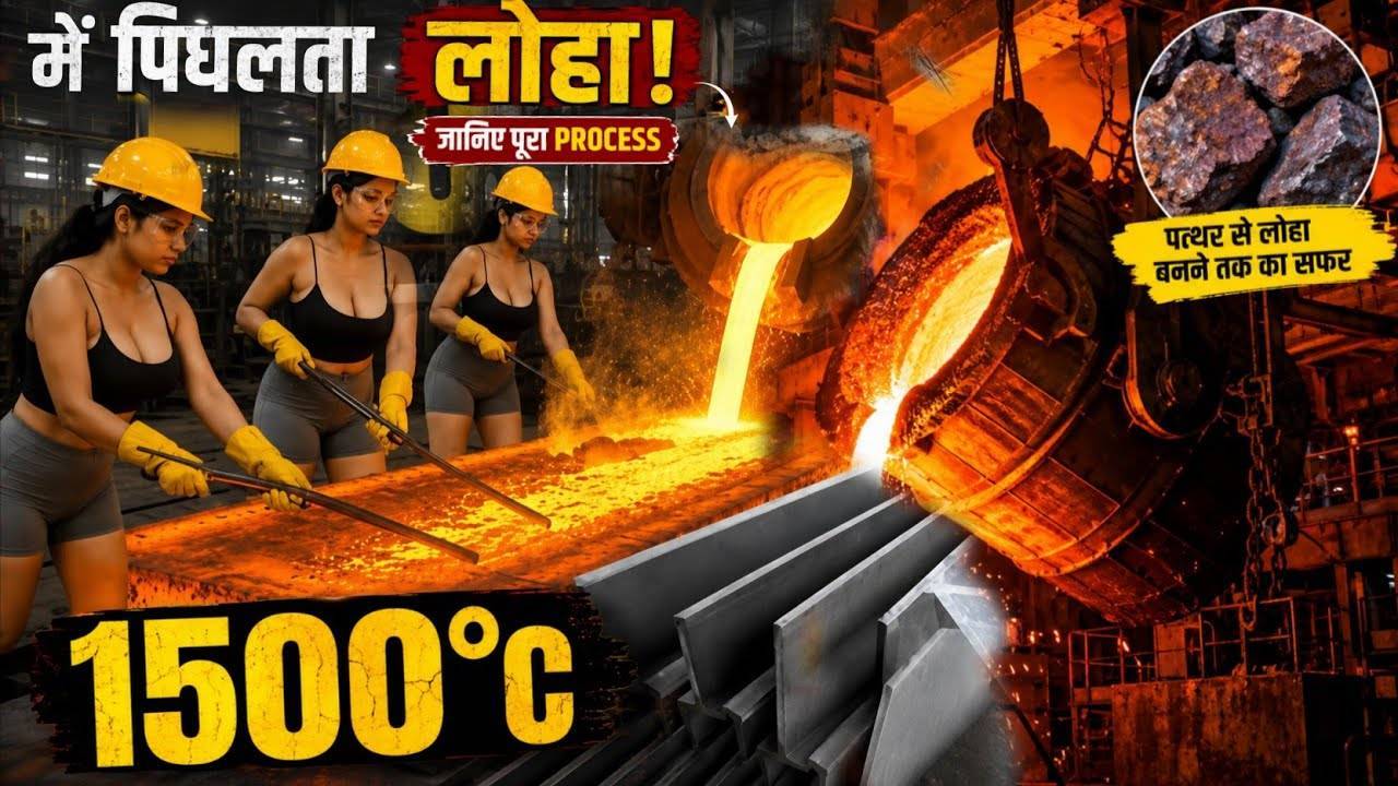 लोहे का निर्माण कैसे होता है? | Iron Making Process Full Video Hindi