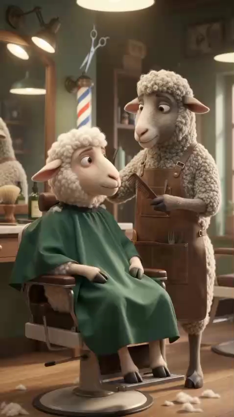 #FunnyShorts #AnimationComedy #BarberFail #3DAnimation #SheepAnimation #RelatableHumor #ViralReels #