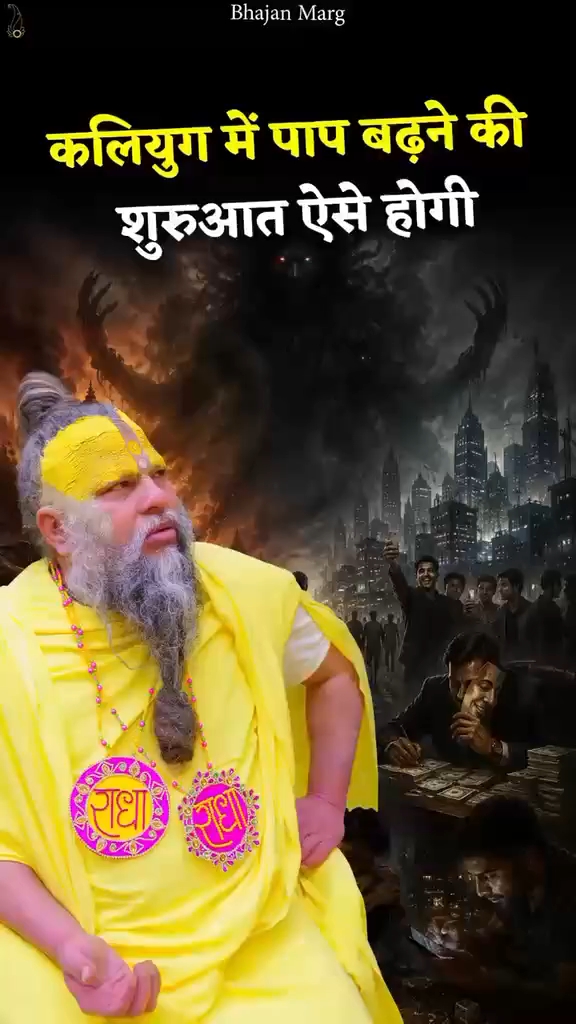पूज्य महाराज जी कलयुग के कड़वे सच से पर्दा उठा रहे हैं। आज झूठ बोलना, अधर्म का धन कमाना और नशे-मांस