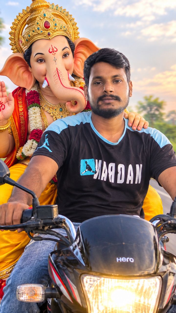 Ganesh ji baithe hai
