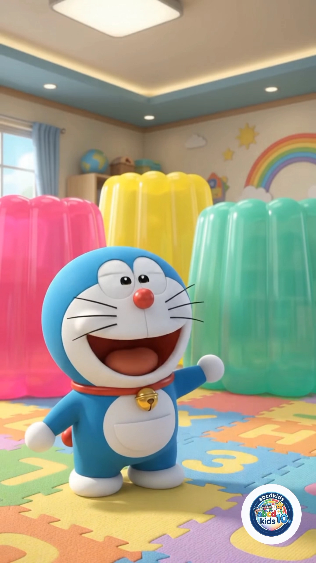 Doraemon Magical Jelly Surprise! 🍇💥 | Cute Superhero Panda Dance #shorts #doraemon #cartoon
