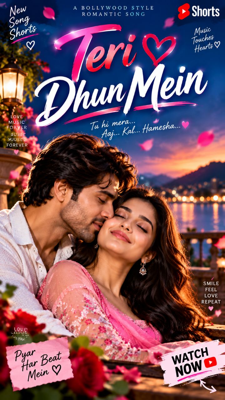 Teri Dhun Mein ❤️ | New Bollywood Romantic Song | Hindi Love Song #Shorts