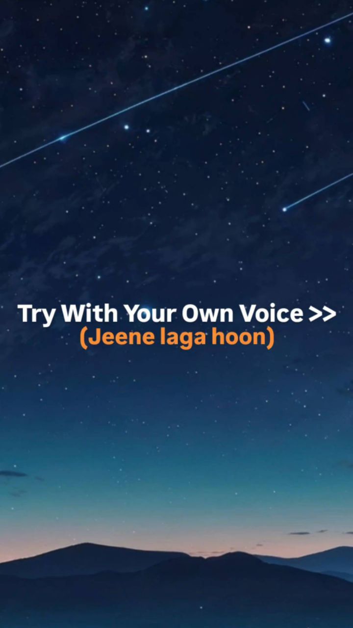 TRY WITH YOUR OWN VOICE 🩷- JEENE LAGA HOON SONG LYRICS #song #lyrics #songlyrics