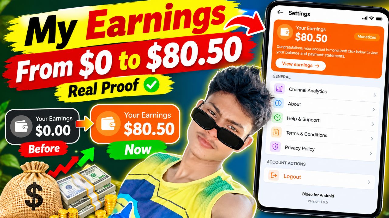 Bidio app arning paisa👍💵