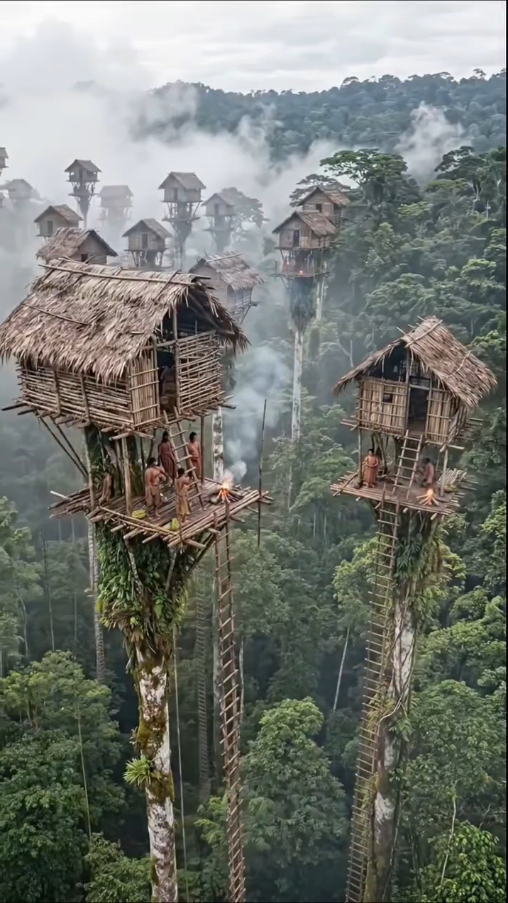 100-Foot Treehouses: The Korowai Tribe's Incredible Life