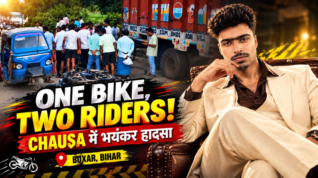 🏍️ One Bike, Two Riders और Chausa में हुआ भयंकर हादसा! 😱 | Buxar, Bihar