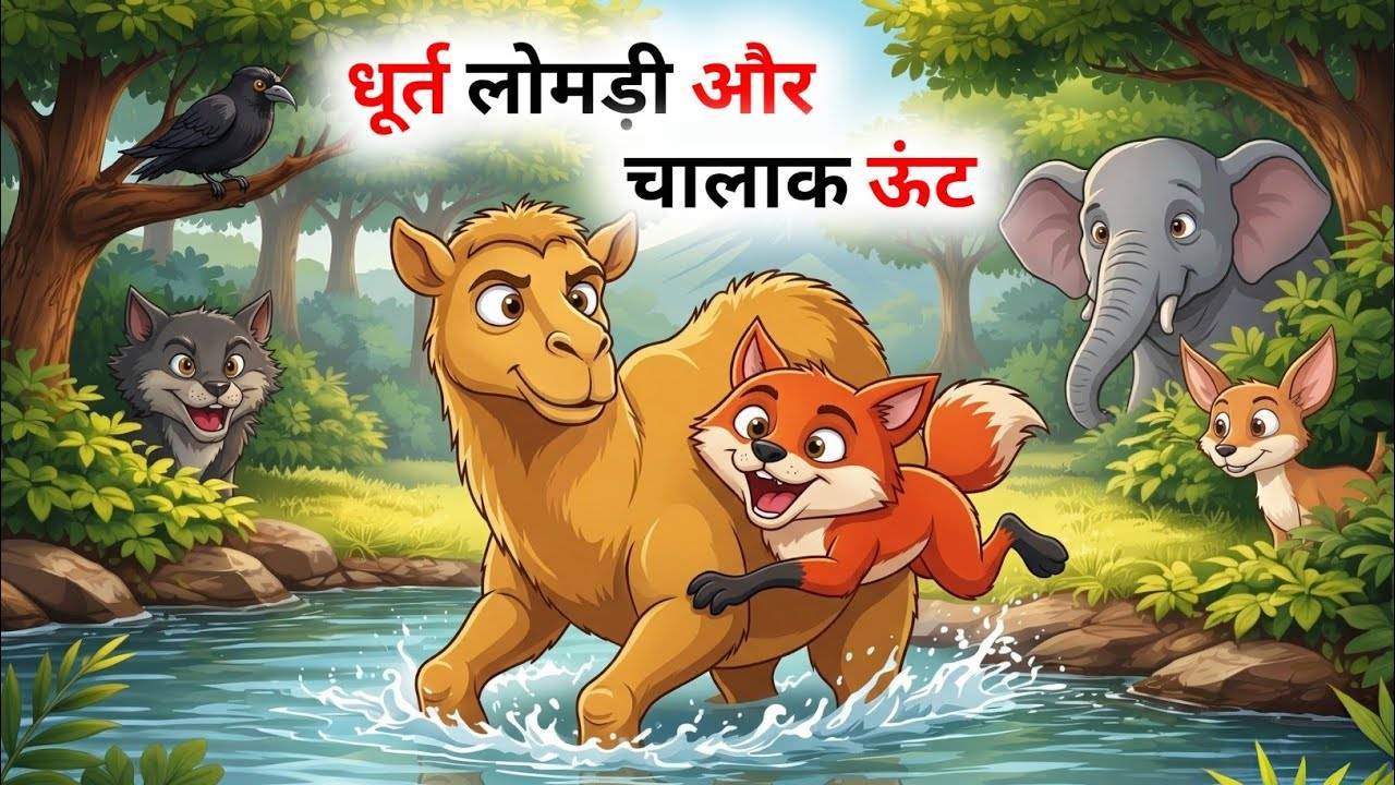लोमड़ी का जाल और ऊंट की चालाकी | Lomdi Ka Jal Or Unth Ki Chalki | Animal Story |New Kahani