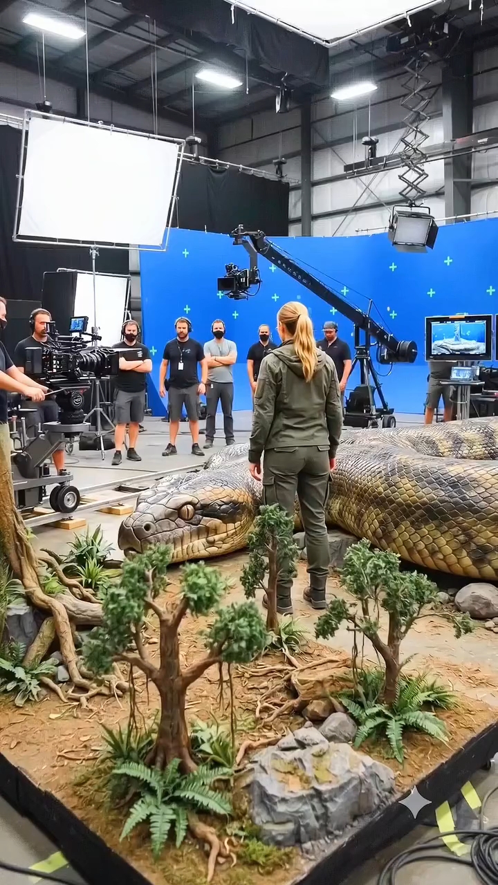 Ever wonder how massive movie monsters are really brought to life on set? Take a behind-the-scenes l