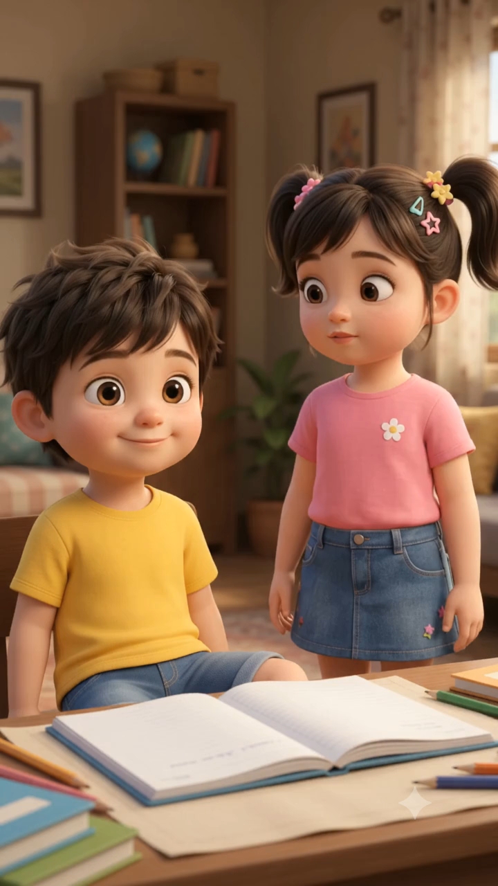 Chotzu ने होमवर्क न करने का गजब बहाना बना दिया 😂📖 | Chutki रह गई हैरान! #bideo #chotzu #kids