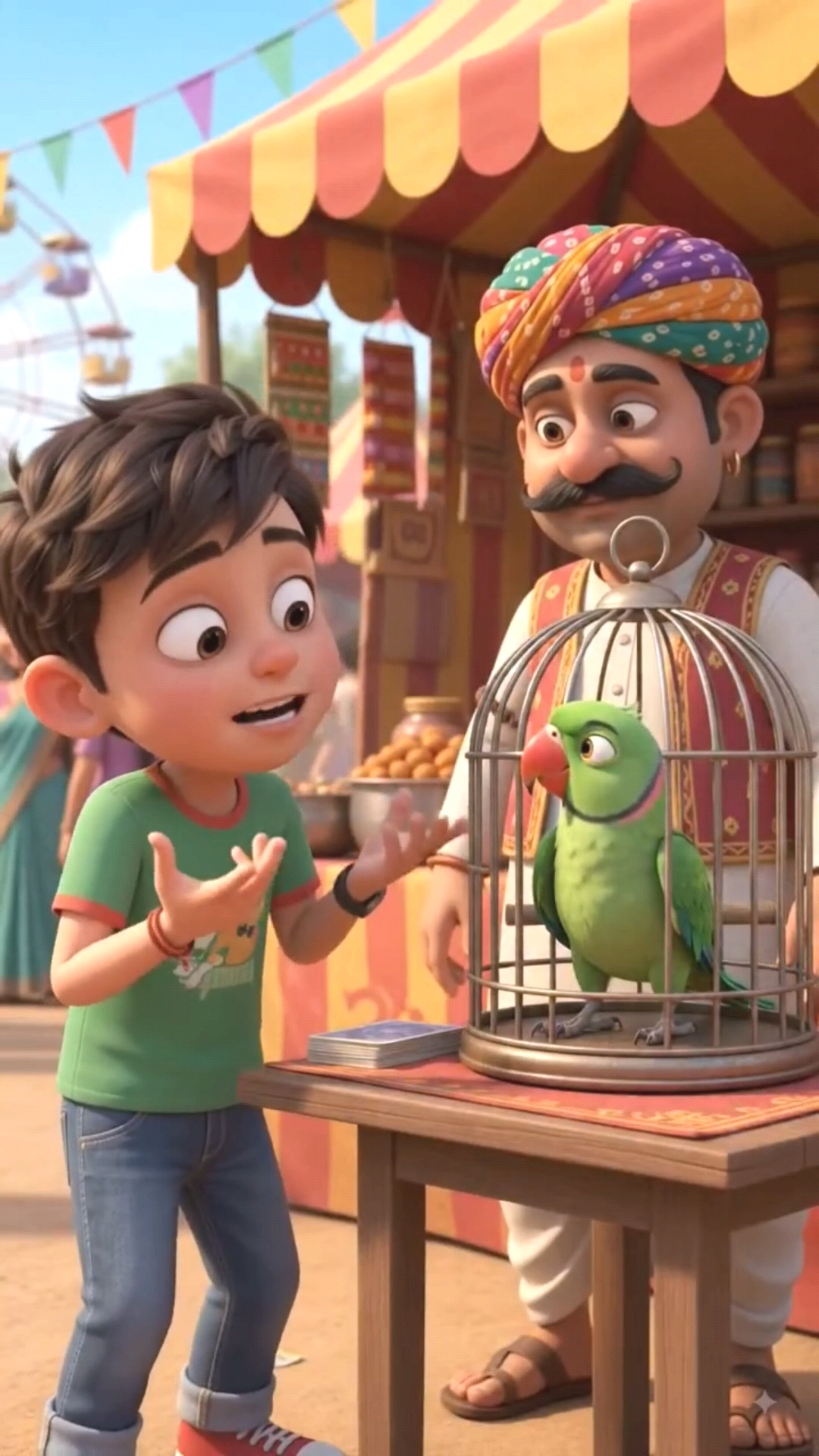 तोते ने ऐसी पोल खोली कि लड़का भाग गया! 😂🦜 #shorts