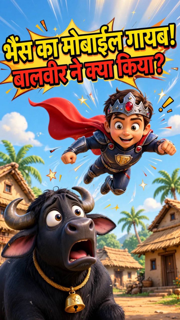 भैंस सड़क किनारे खड़ी होकर जोर-जोर से चिल्लाती है-