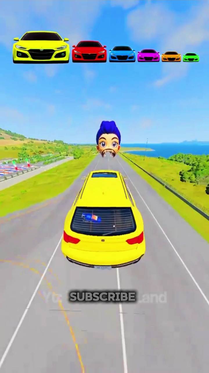 Big and Small Cars vs. Abby Saja - BeamNG.drive