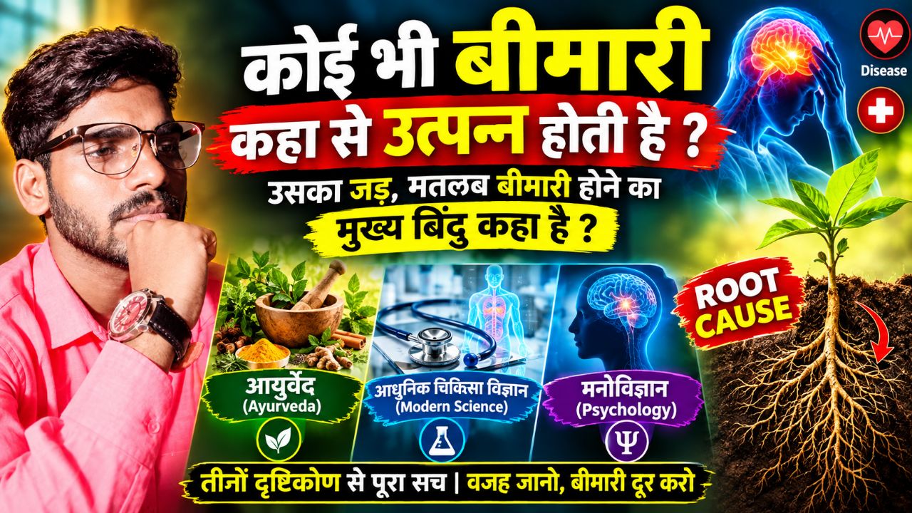 “बीमारी की जड़ कहाँ होती है? जानिए रोग होने का असली कारण!”“हर बीमारी की जड़ क्या है? जानकर आप हैरान