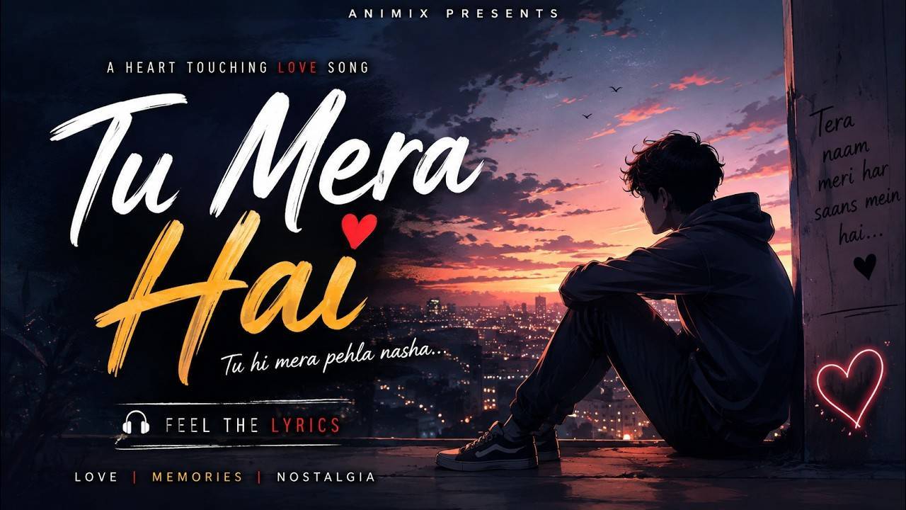 Tu Mera Hai || lyrical music video || Animiz