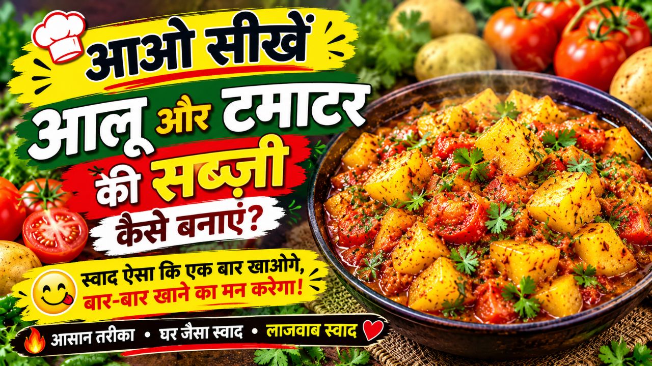 🍅 आओ सीखें आलू और टमाटर की सब्ज़ी कैसे बनाएँ | आसान रेसिपी 😋🔥