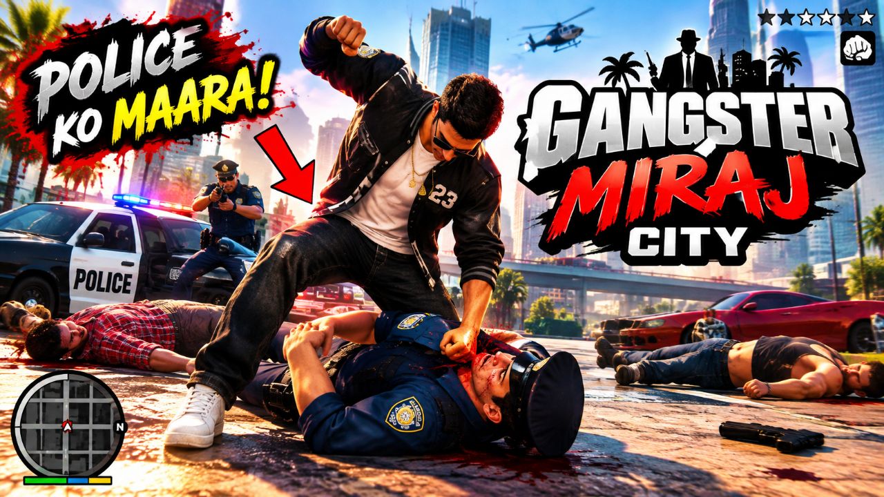 GANGSTER MIRAJ CITY 🔥 आज 5 STAR WANTED हो गया! 😱 | Full Gameplay