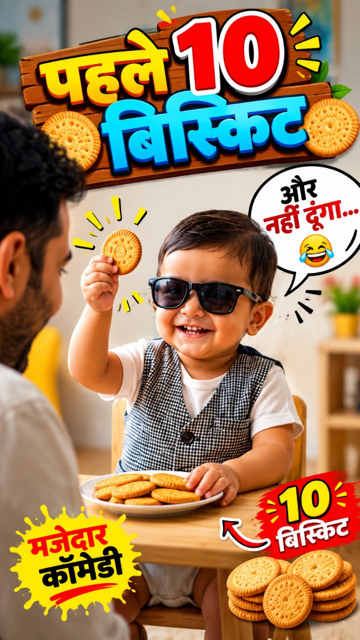 Pahle 10 biscuit do #viral #baby video