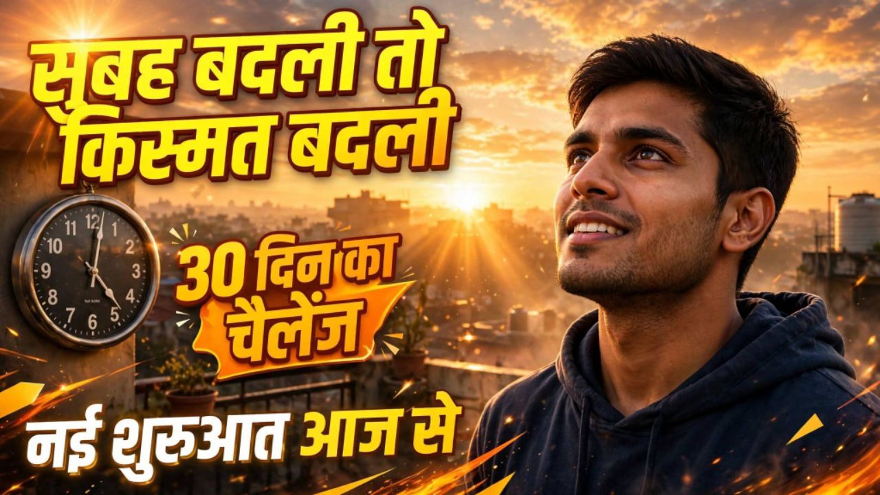 सुबह बदली तो किस्मत बदली | 30 दिन में जिंदगी बदलने की कहानी | Best Motivational Story in Hindi