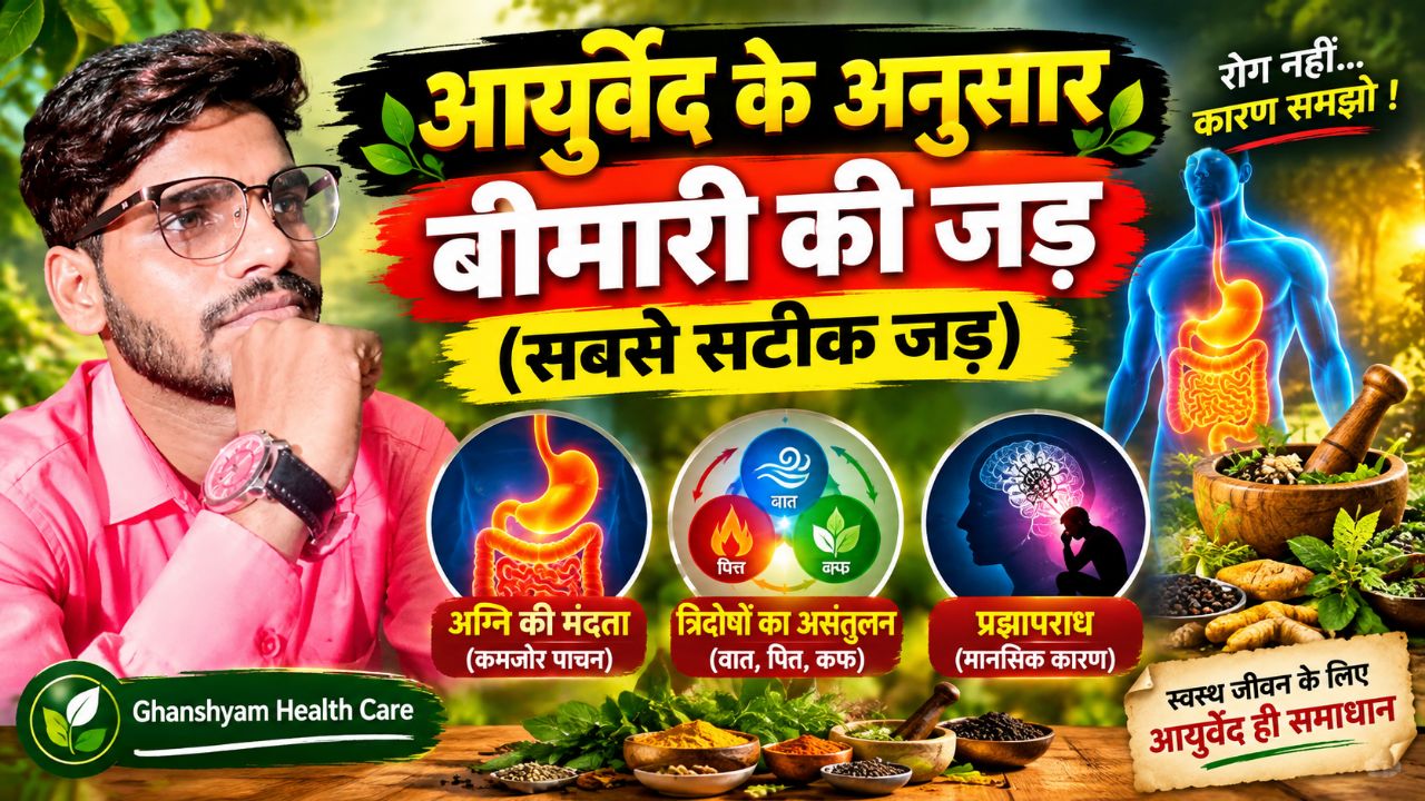 “बीमारी की असली जड़ क्या है?”
छोटे टेक्स्ट में: “जानिए बीमारी शुरू कहाँ से होती है!”//बीमारी की असल