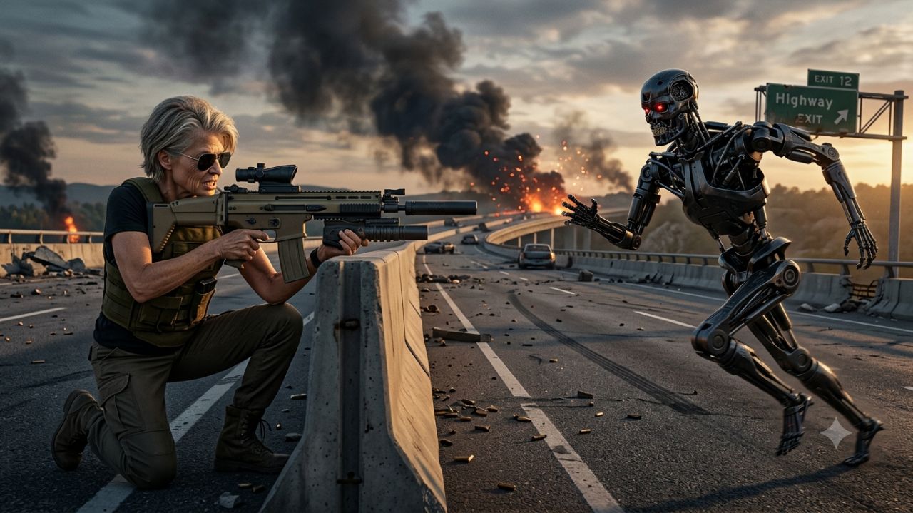When The Terminator Meets Sarah Connor 🔥 | "I'll Be Back"