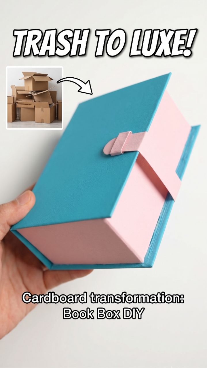 📦✨ Turn simple cardboard into a useful DIY box!