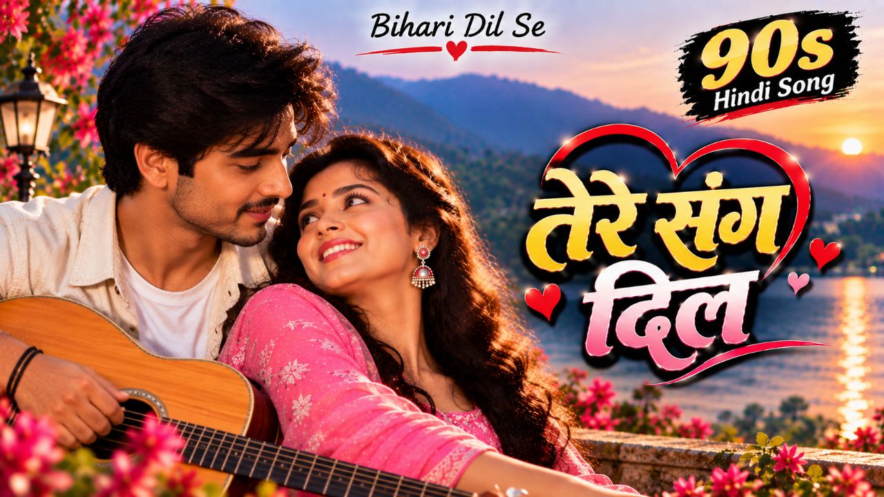 तेरे संग दिल मुस्काया ❤️ | 90s Hindi Romantic Song | Male Female Duet | Bihari Dil Se