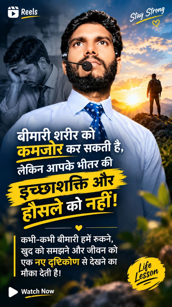 “बीमारी की असली जड़ क्या है?”
छोटे टेक्स्ट में: “जानिए बीमारी शुरू कहाँ से होती है!”//बीमारी की असल