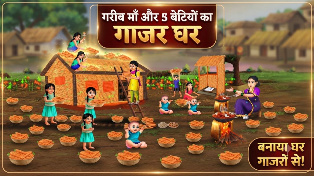 गरीब माँ और 5 बेटियों का गाजर घर! | Garib Maa aur 5 Betiyon ka Gajra Ghar | Hindi Kahaniya | Fairy T