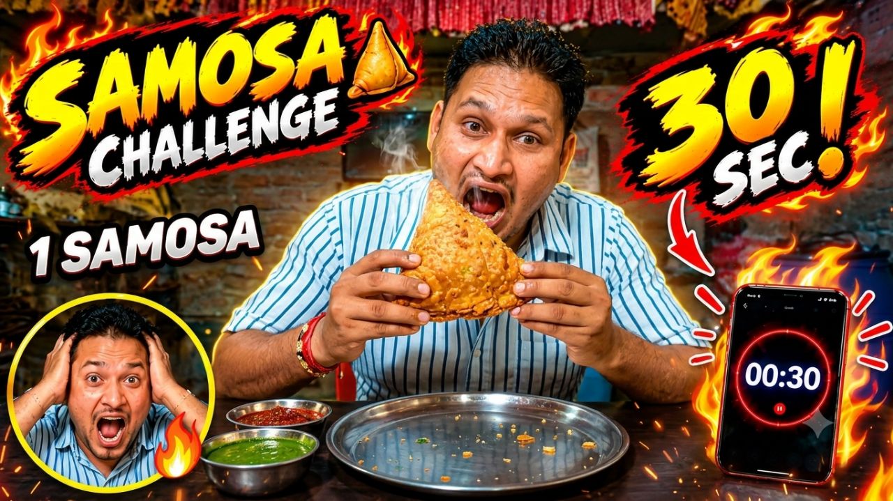 30sec me samosa challenge Mr hariom hacker Mrbast Mr Indian hacker